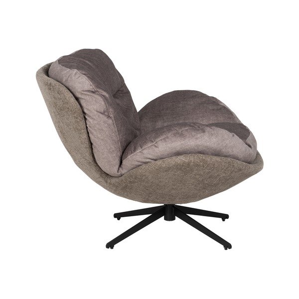 Fotoliu bej cu tapițerie din catifea Comfo – Ixia-image-2