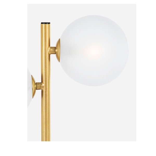 Veioză aurie din oțel cu abajur din sticlă (înălțime 54 cm) Balls – Bizzotto-image-3