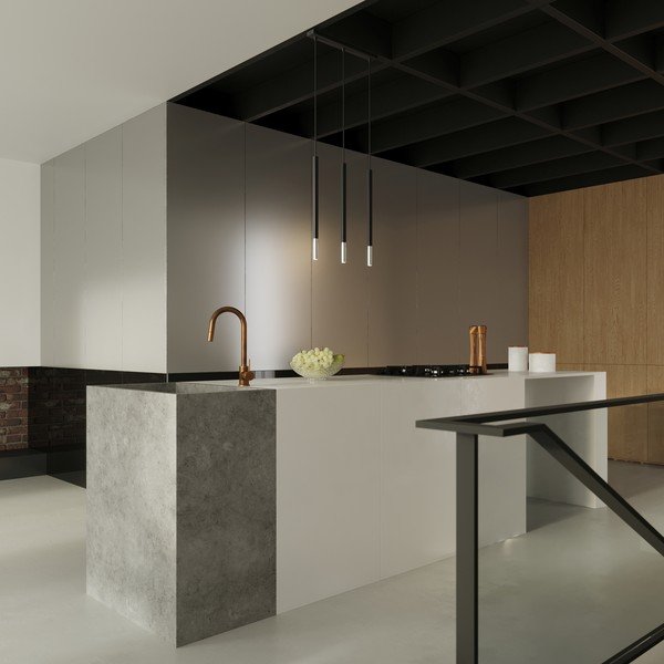 Lustră neagră/argintie din metal Asarot – Sollux-image-3