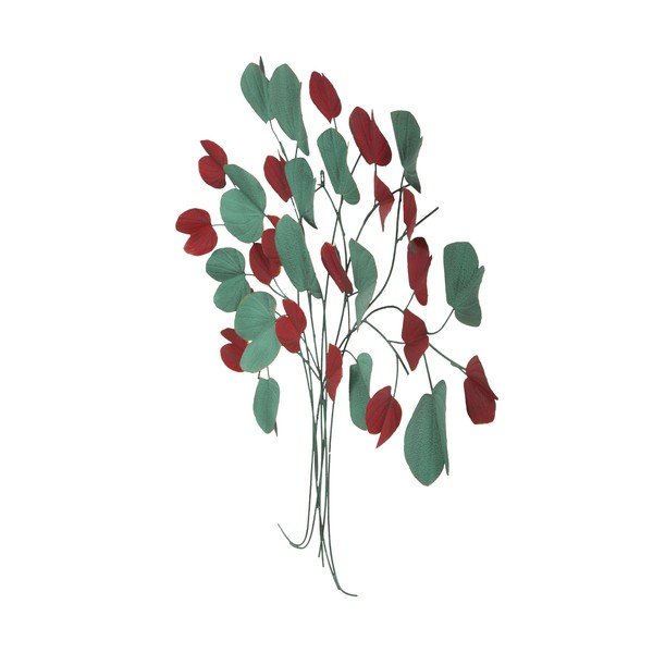 Decorațiune de perete Mauro Ferretti Tree, 105 x 94 cm, roșu - verde-image-2