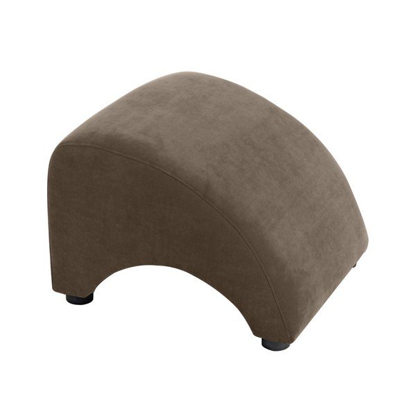 Taburet / suport pentru picioare Max Winzer Brandford Velor, nisipiu