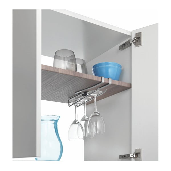 Suport suspendat pentru căni, pahare sau prosoape de bucătărie Metaltex, lungime 8 cm-image-1