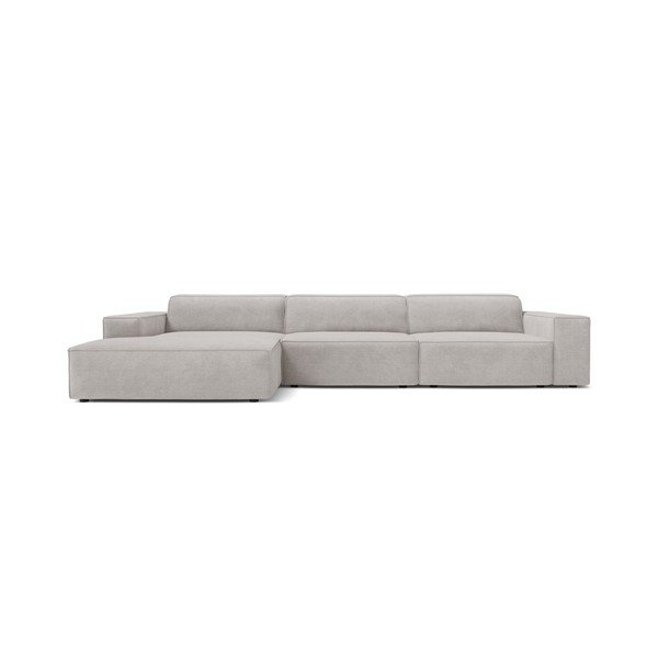 Colțar modular gri deschis (cu colț pe partea stângă/cu șezlong) Jodie – Micadoni -image-1