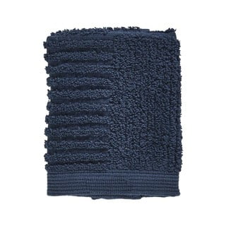 Prosop din bumbac 100% pentru față Zone Classic Dark Blue, 30 x 30 cm, albastru închis