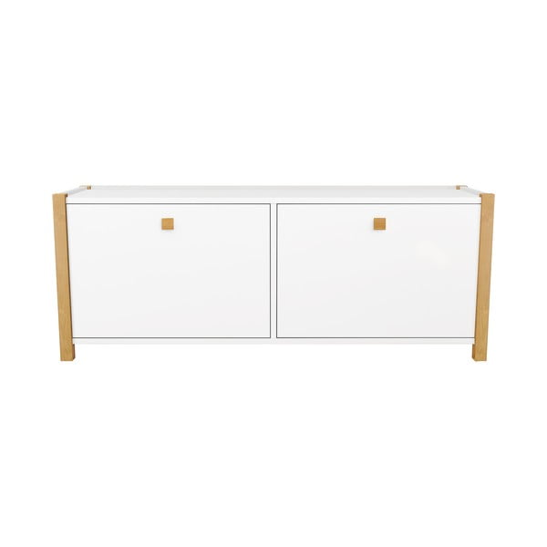 Pantofar cu bancă Woodman Hannover, alb-image-2