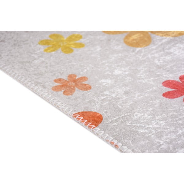 Covor pentru copii portocaliu-fildeș lavabil 120x180 cm Fall Flowers – Vitaus-image-2