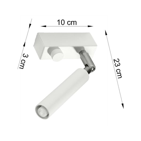 Spot alb 10x3 cm Tiden – Sollux-image-3