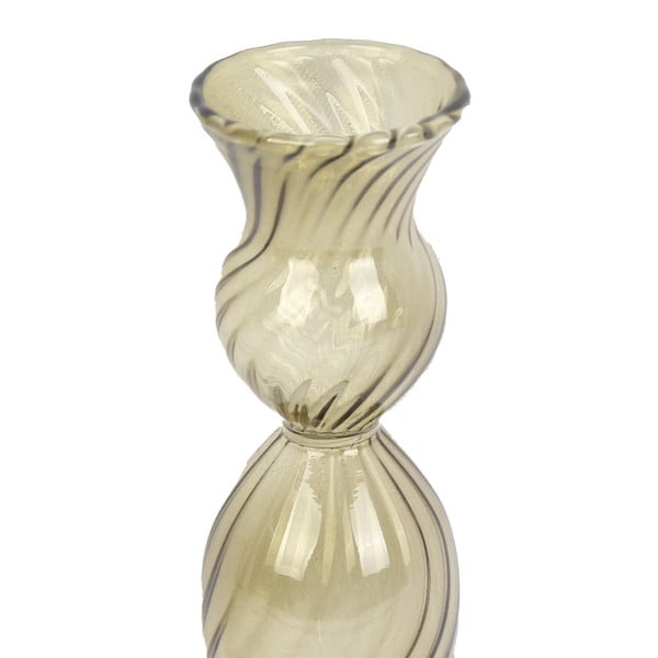 Sfeșnic din sticlă PT LIVING Swirl, înălțime 17 cm, verde-image-3