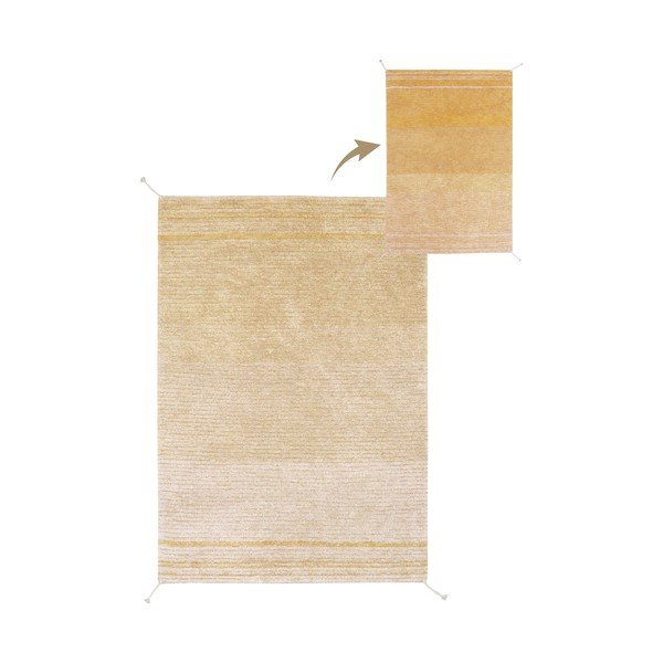 Covor galben ocru din bumbac 170x240 cm Twin Amber – Lorena Canals-image-3