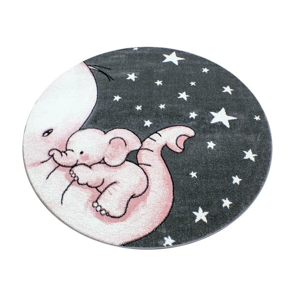 Covor pentru copii roz/gri ø 120 cm Kids – Ayyildiz Carpets