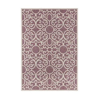 Covor de exterior NORTHRUGS Nebo, 200 x 290 cm, violet - bej