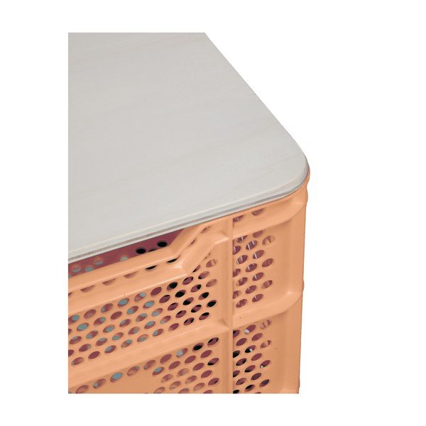 Măsuță de cafea din plastic reciclat Really Nice Things Eco, portocaliu-image-1