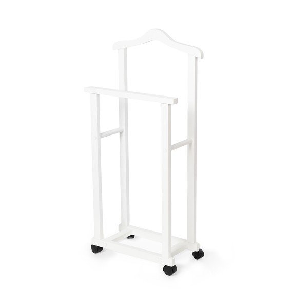 Valet de haine alb din bambus Alfred – Compactor