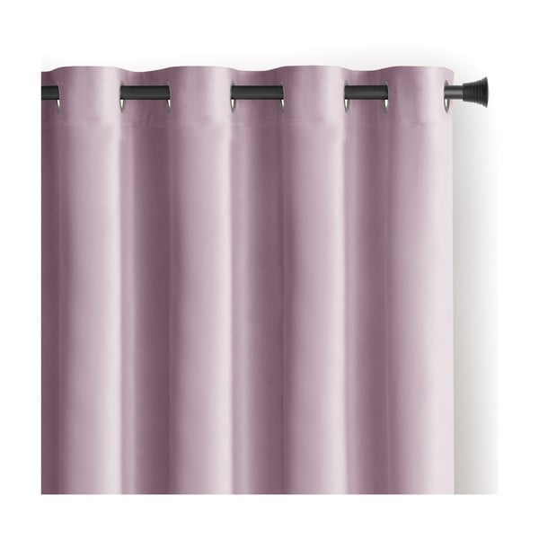Draperie roz-deschis dimout (semi-opacă) din catifea 140x245 cm Eyelets – Restilo