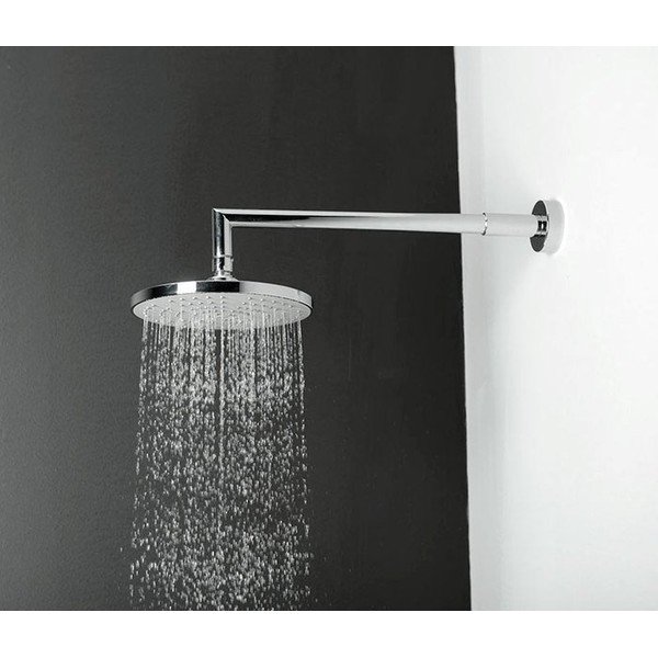Cap de duș argintiu lucios din plastic ø 20 cm – Sapho-image-1