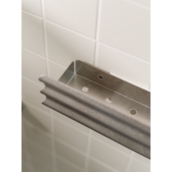 Raft pentru baie argintiu de montat pe perete din oțel inoxidabil Olbi – noo.ma-image-3