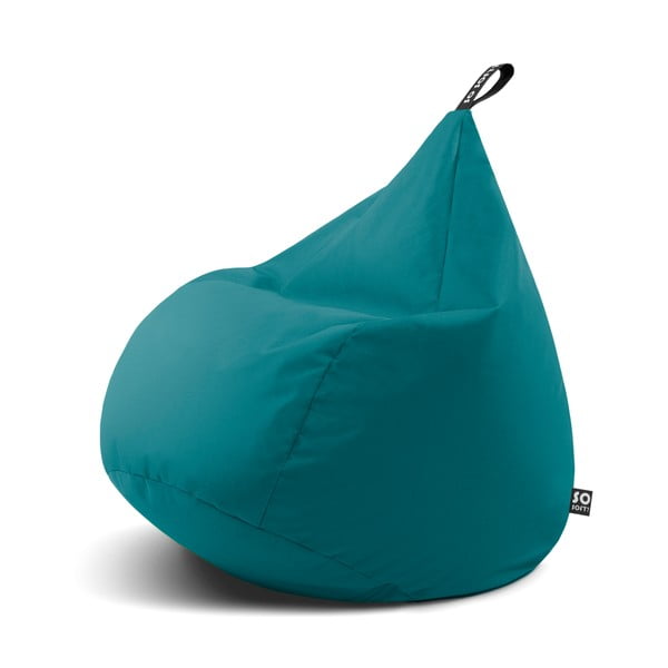 Fotoliu bean bag turcoaz Drop L – So Soft?