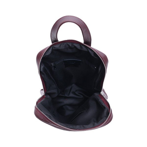 Rucsac din piele Roberta M Linda, roșu închis-image-4