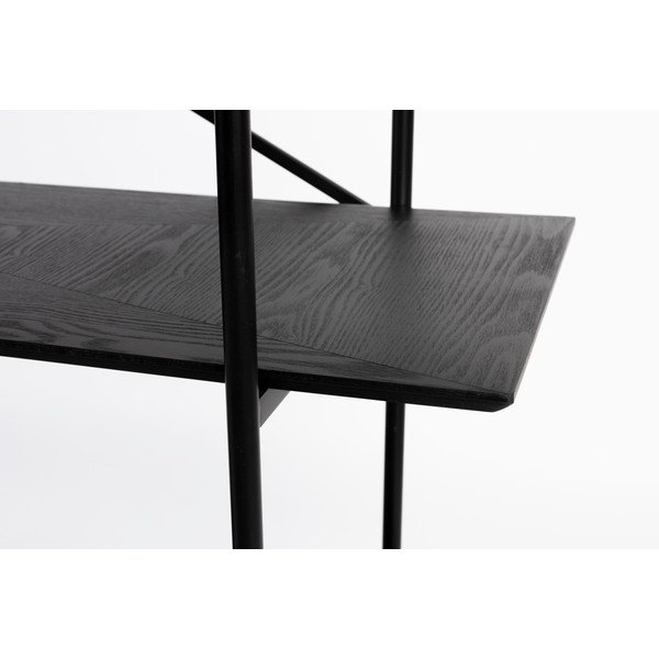 Etajeră neagră din metal 120x180x40 cm Marcio – White Label-image-4