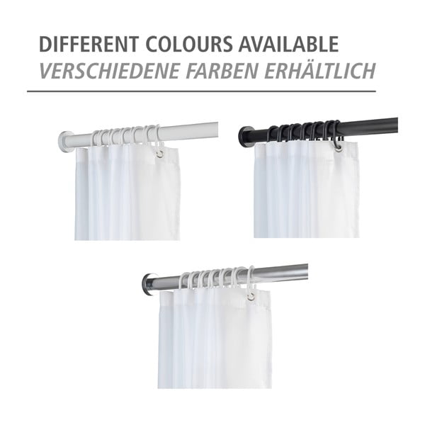 Tijă telescopică pentru baie Wenko Luz, lungime 70-115 cm, negru-image-4