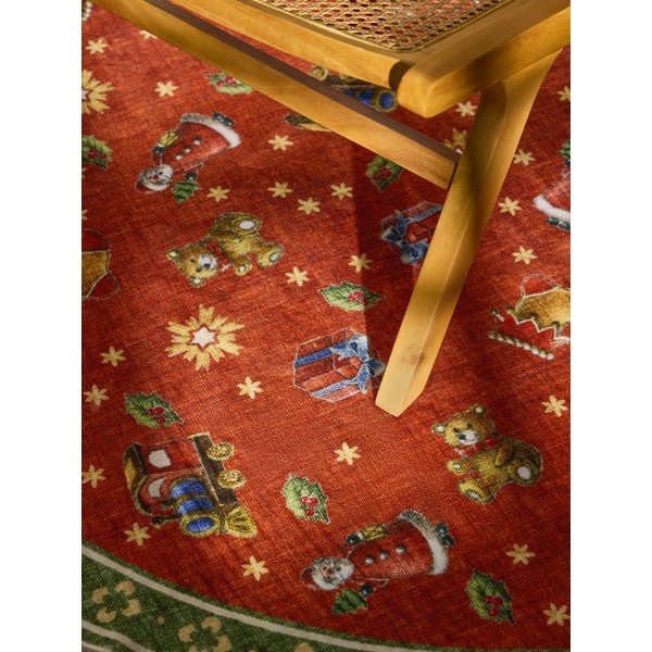 Covor roșu/verde rotund ø 200 cm  cu model de Crăciun Toy's Delight Nostalgic Noel Red Green – Villeroy&Boch-image-2