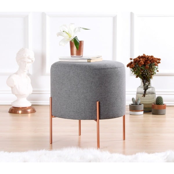 Taburet gri Copper – Artie-image-4