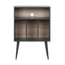 Dulap pentru pick-up negru/în culoare naturală din lemn de pin 60x83 cm James – WOOOD