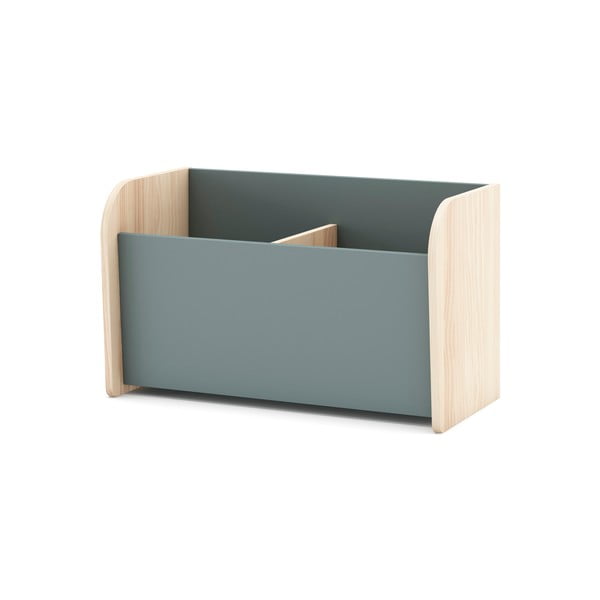 Bibliotecă de copii verde prăfuit 70x42x35 cm Esteban – Marckeric-image-2