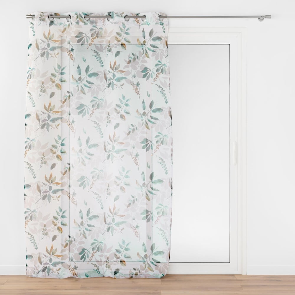 Perdea albă/verde 140x240 cm Dilaris – douceur d'intérieur