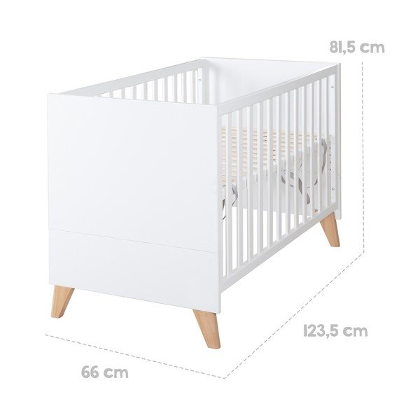 Pătuț alb 60x120 cm Léon – Roba-image-2