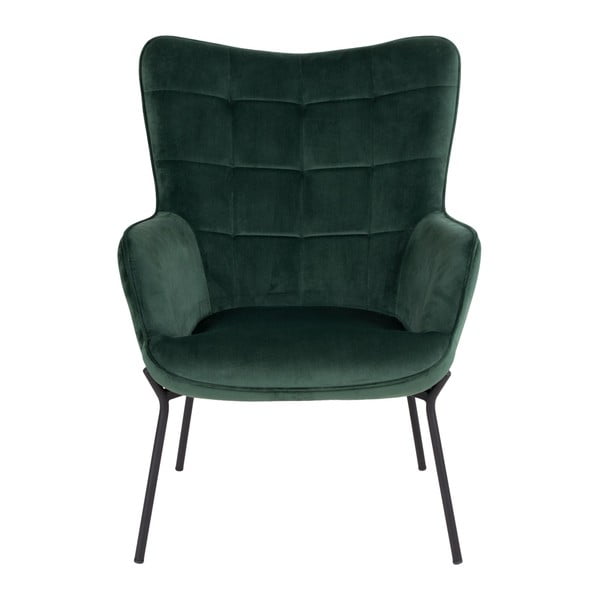 Fotoliu verde cu tapițerie din catifea Glasgow – Bonami Essentials-image-2