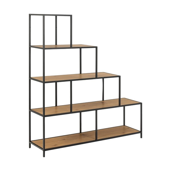 Bibliotecă în decor de stejar sălbatic Actona Seaford, 135 x 150 cm-image-2