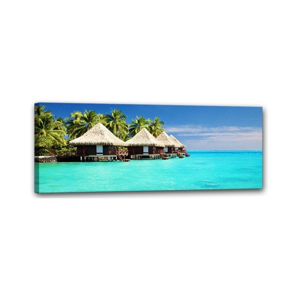 Tablou Styler Canvas Domki, 60 x 150 cm-image-1