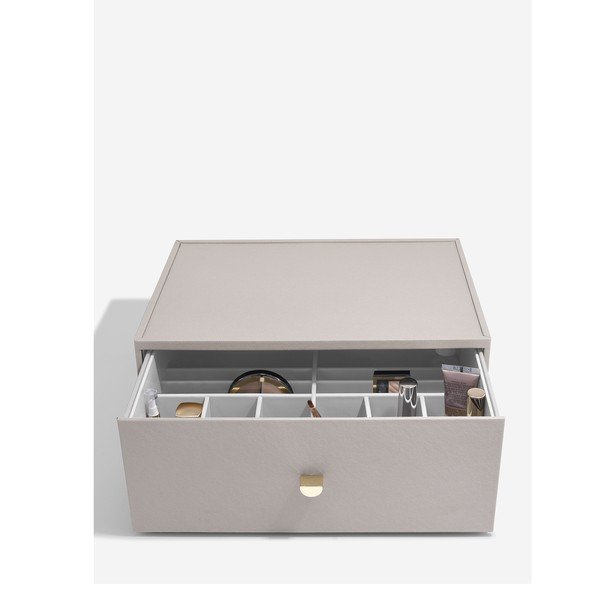 Organizator de baie maro deschis pentru cosmetice Supersize – Stackers-image-1
