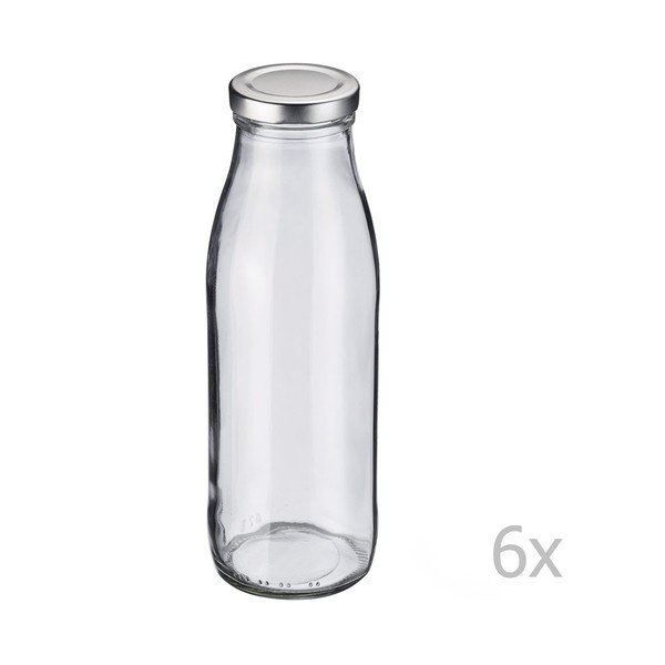 Set 6 sticle pentru lapte / suc natural Westmark, 500 ml