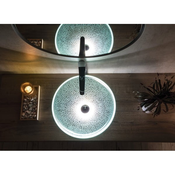 Suport luminos de lavoar pentru blat Ledring – Sapho-image-1