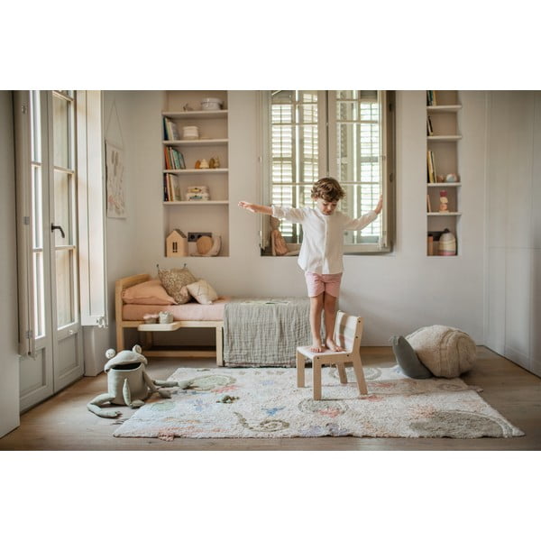 Coș de jucării pentru copii verde deschis din material textil ø 23x35 cm Fred the Frog – Lorena Canals-image-3