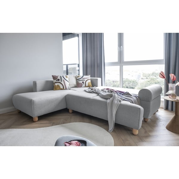 Colțar gri deschis extensibil (colț  pe partea stângă ) Bouncy Olli – Miuform-image-1