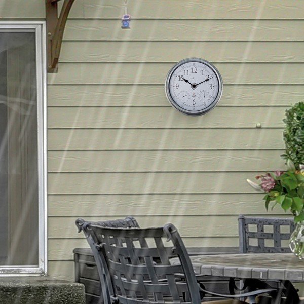 Ceas de perete ø 40,5 cm pentru exterior Tulip – NeXtime-image-1