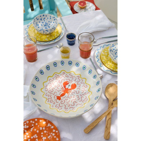 Farfurie pentru servire din gresie ø 37 cm Summer Bliss – Costa Nova-image-1