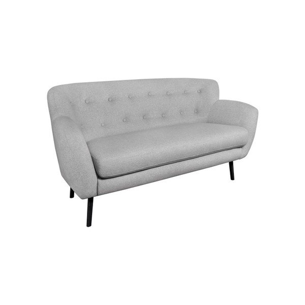Canapea cu 2 locuri Kooko Home Rock, gri deschis -image-3
