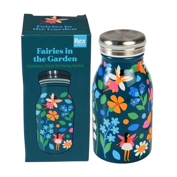 Sticlă pentru copii albastră din oțel inoxidabil 250 ml Fairies in the Garden – Rex London-image-3