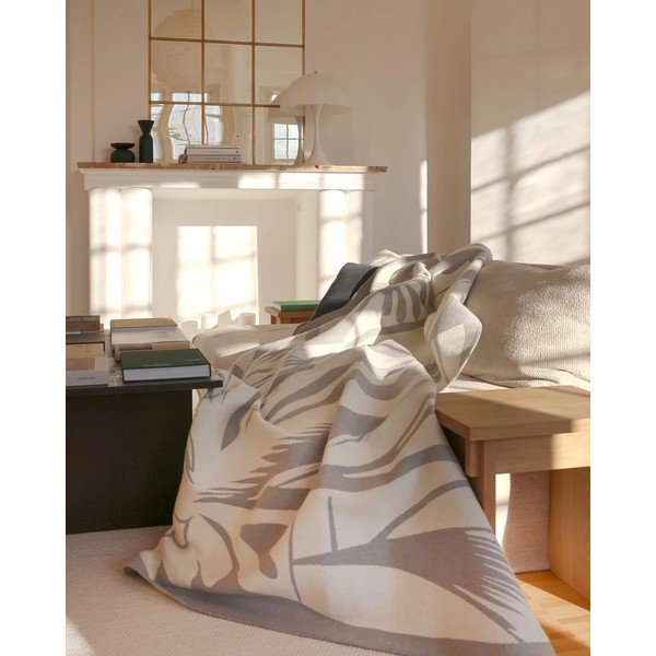 Pătură gri deschis 165x200 cm Lino – noo.ma-image-1