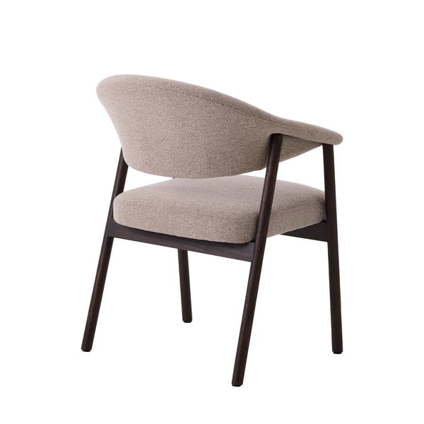 Set de scaune de sufragerie bej cu cotiere 2 buc. din lemn de stejar Elk – Unique Furniture-image-2