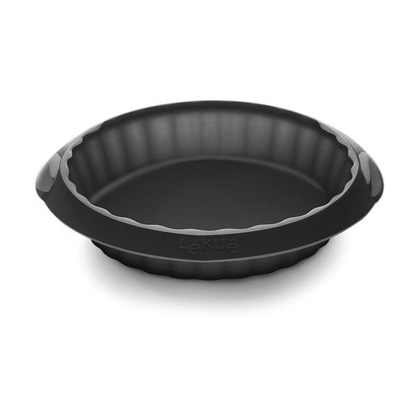 Formă din silicon pentru plăcintă Lékué, ⌀ 12 cm, negru