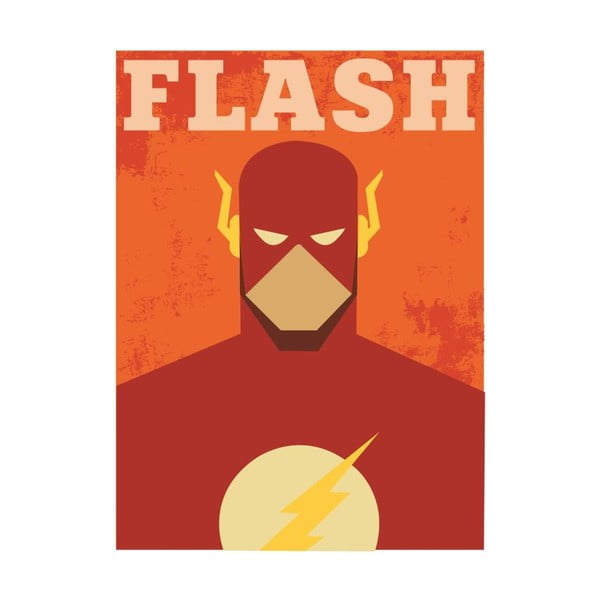 Poster Blue-Shaker Super Heroes Flash, 30 x 40 cm