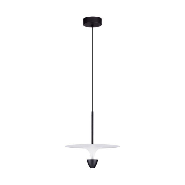 Lustră negru-mat LED din aluminiu ø 34 cm Topio – Nova Luce