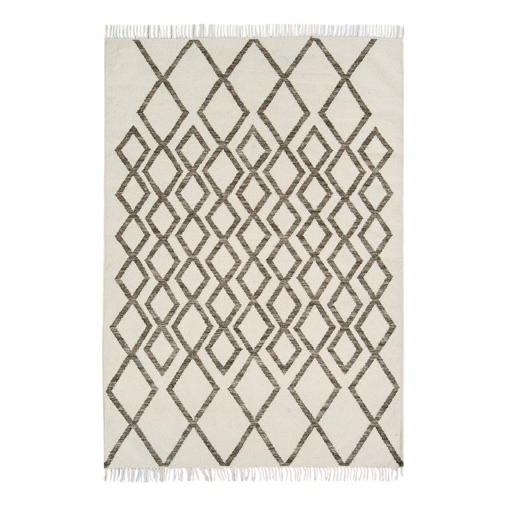 Covor Asiatic Carpets Hackney Diamond, 160 x 230 cm, bej-gri