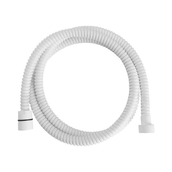 Furtun de duș alb din alamă Powerflex – Sapho