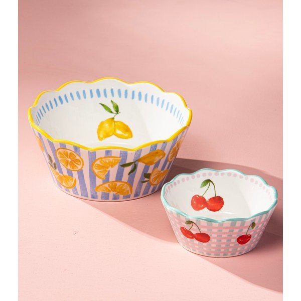 Bol galben/albastru deschis ø 16 cm Capri – Ladelle-image-3